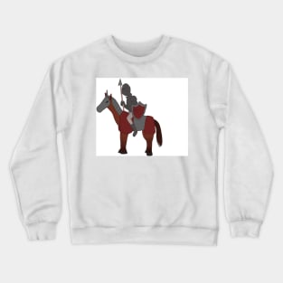 Formidable knight on a horse Crewneck Sweatshirt